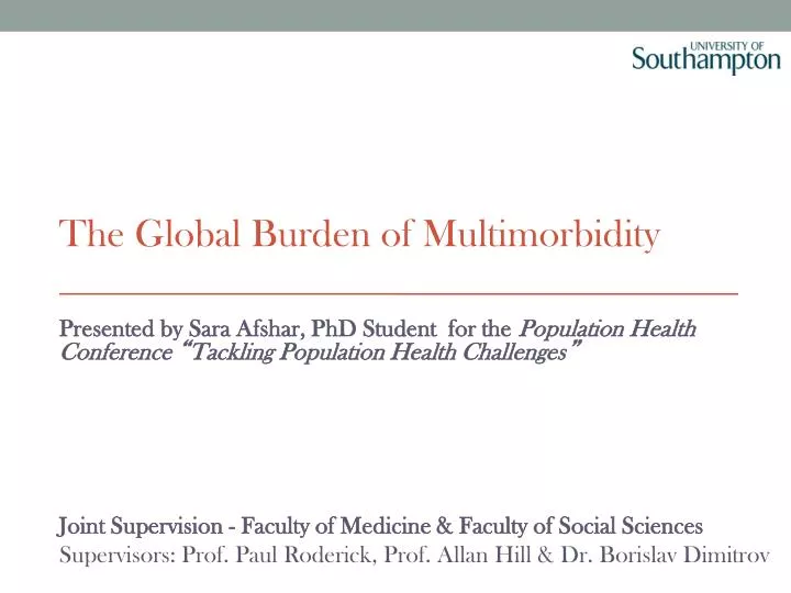 the global burden of multimorbidity