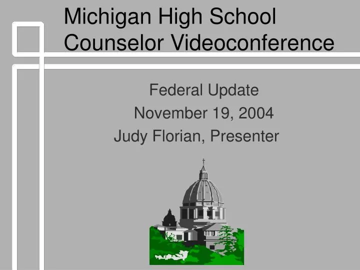 michigan high school counselor videoconference