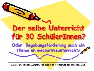 der selbe unterricht f r 30 sch lerinnen