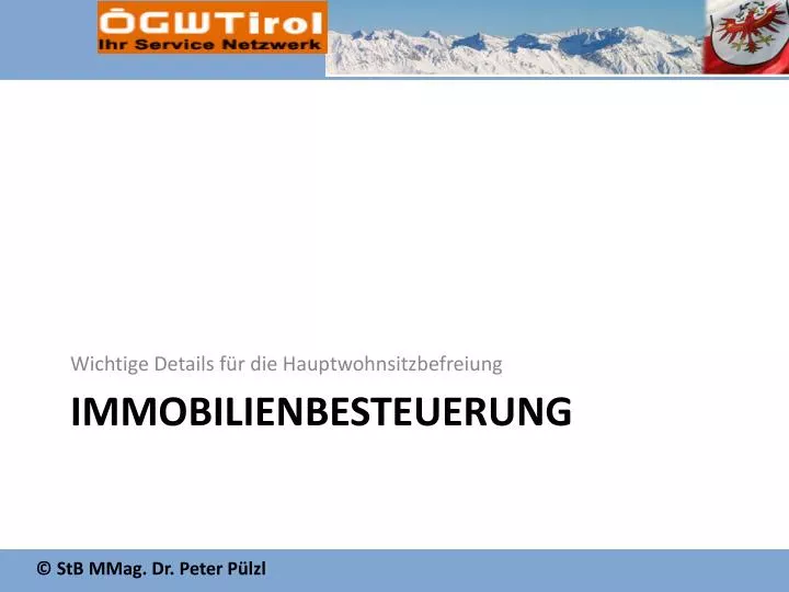 immobilienbesteuerung