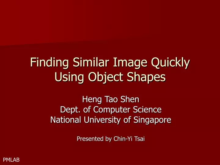 finding similar image quickly using object shapes