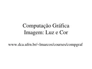 computa o gr fica imagem luz e cor