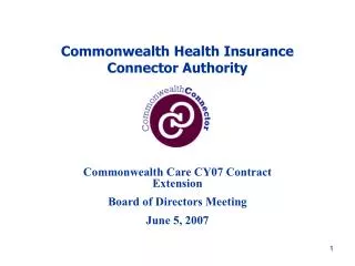 Commonwealth Health Insurance Connector Authority