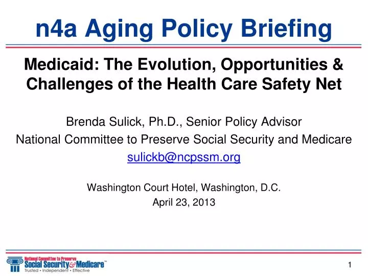 n4a aging policy briefing