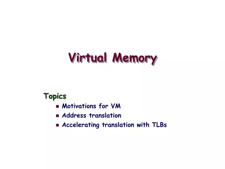 virtual memory