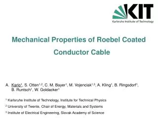 Mechanical Properties of Roebel Coated Conductor Cable