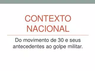 contexto nacional