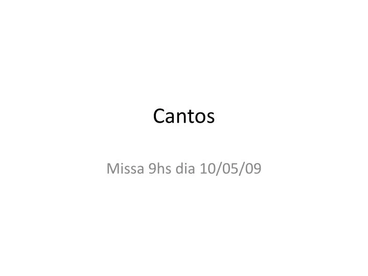 cantos