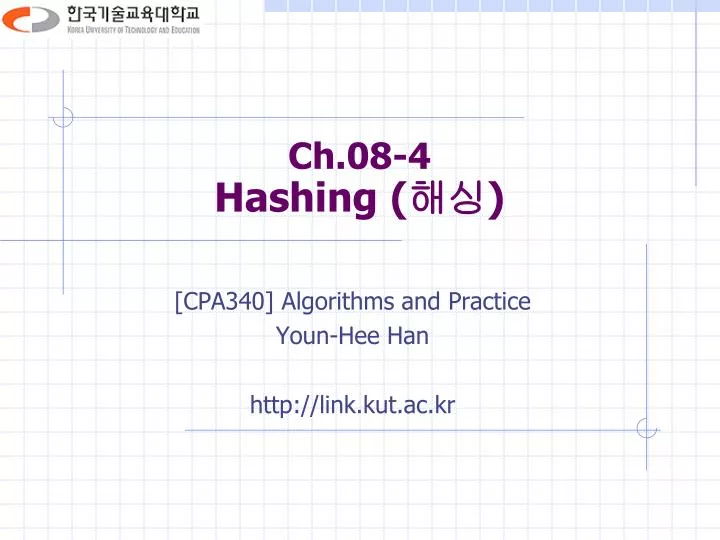 ch 08 4 hashing