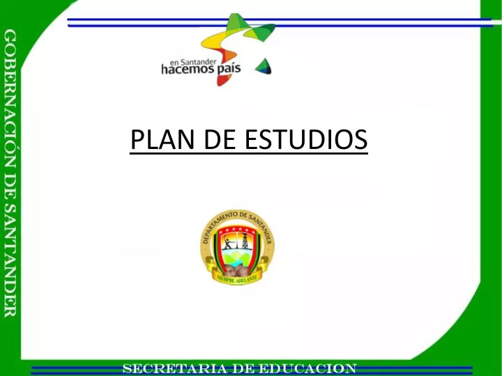 plan de estudios