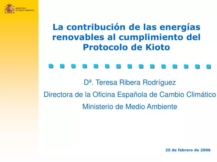 la contribuci n de las energ as renovables al cumplimiento del protocolo de kioto
