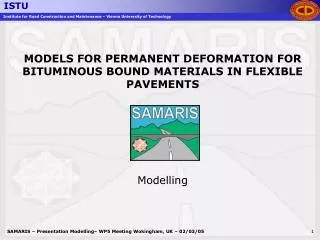 MODELS FOR PERMANENT DEFORMATION FOR BITUMINOUS BOUND MATERIALS IN FLEXIBLE PAVEMENTS Modelling