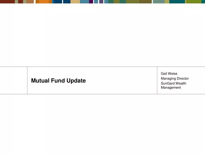 mutual fund update