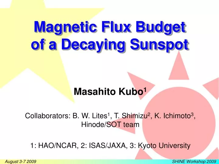 magnetic flux budget of a decaying sunspot