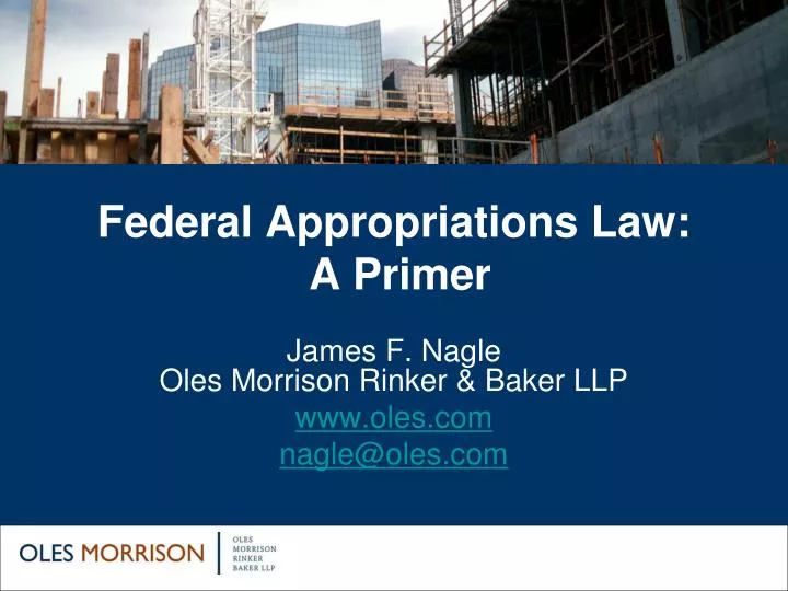 federal appropriations law a primer