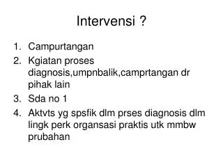 intervensi