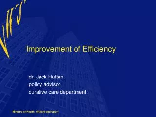 Improvement of Efficiency