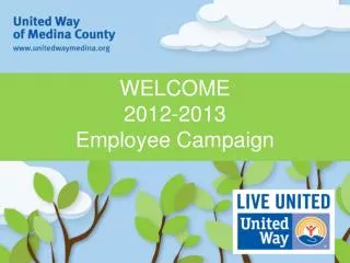 WELCOME 2012-2013 Employee Campaign