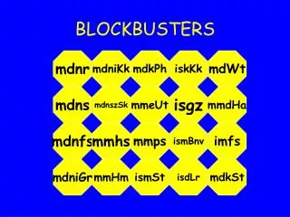 blockbusters
