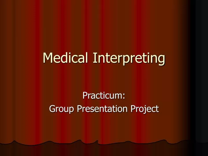 medical interpreting