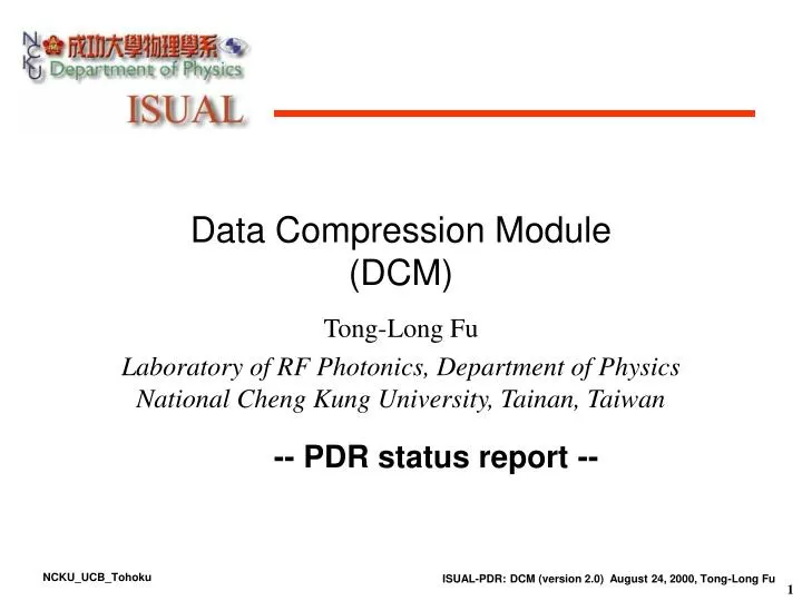 data compression module dcm