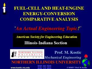 FUEL-CELL AND HEAT-ENGINE ENERGY-CONVERSION COMPARATIVE ANALYSIS