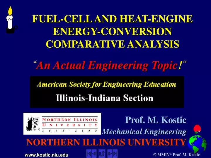 fuel cell and heat engine energy conversion comparative analysis