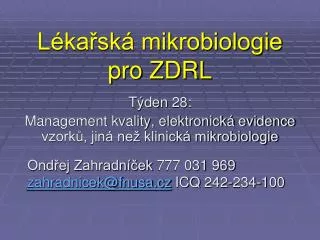 l ka sk mikrobiologie pro zdrl