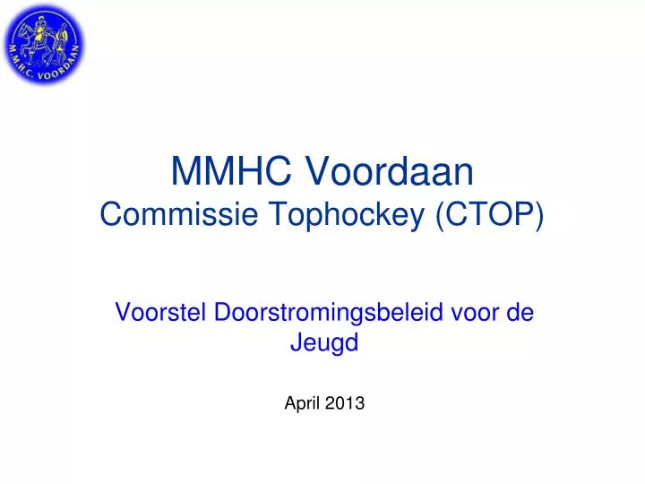 mmhc voordaan commissie tophockey ctop
