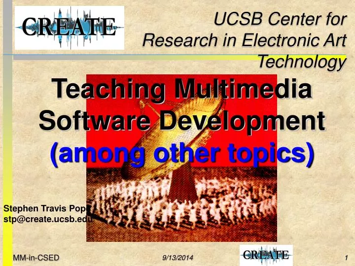 teaching multimedia software development among other topics