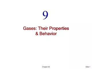 Gases: Their Properties &amp; Behavior
