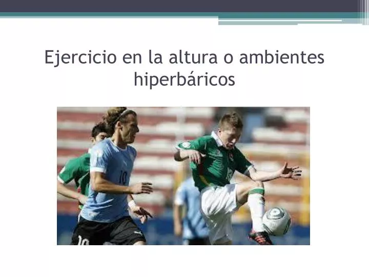 ejercicio en la altura o ambientes hiperb ricos