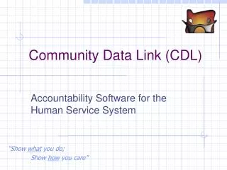 Community Data Link (CDL)