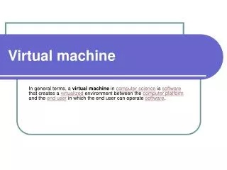 Virtual machine