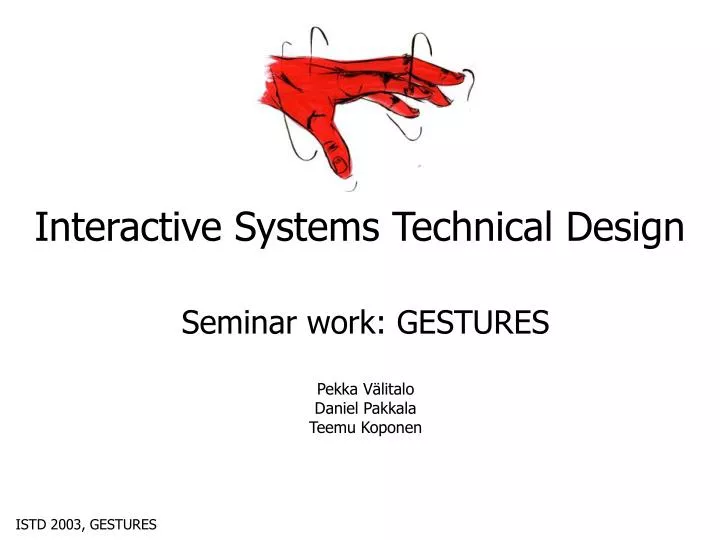 interactive systems technical design