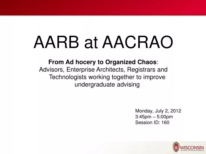 aarb at aacrao