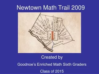 Newtown Math Trail 2009