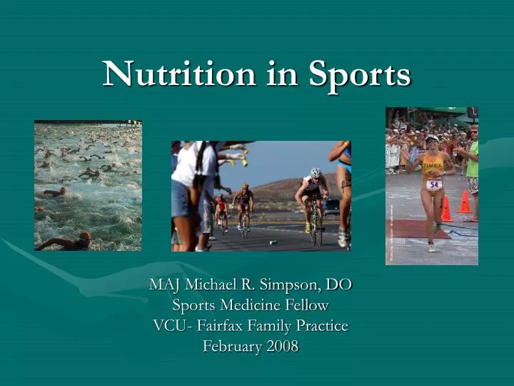 nutrition in sports