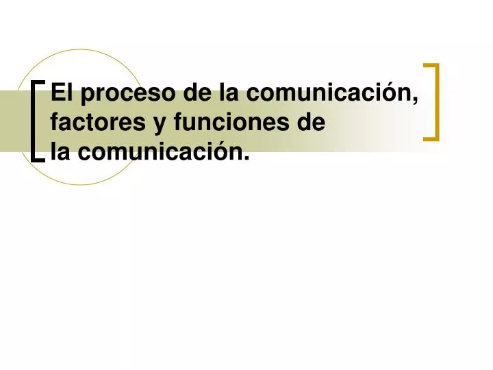 el proceso de la comunicaci n factores y funciones de la comunicaci n