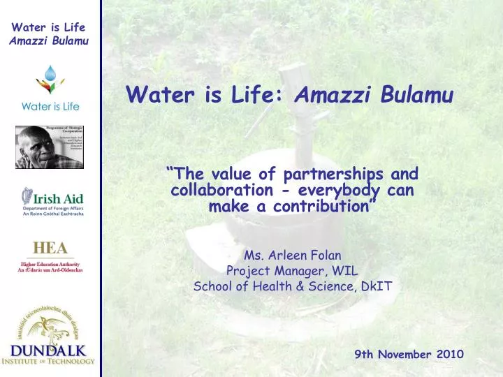water is life amazzi bulamu
