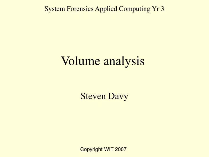 system forensics applied computing yr 3