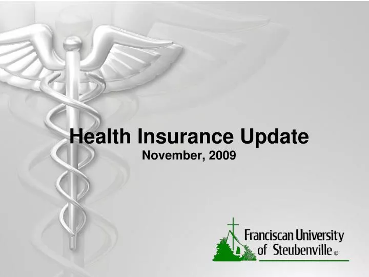 health insurance update november 2009
