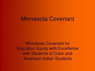 Minnesota Covenant