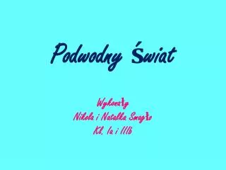 podwodny wiat