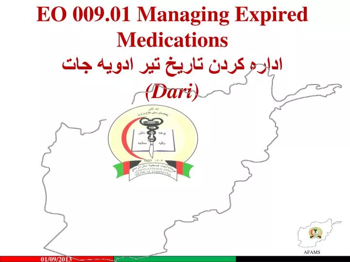 eo 009 01 managing expired medications dari