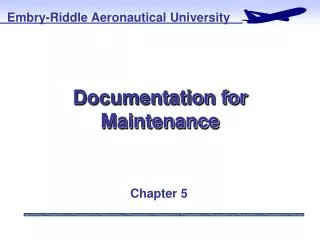 Documentation for Maintenance