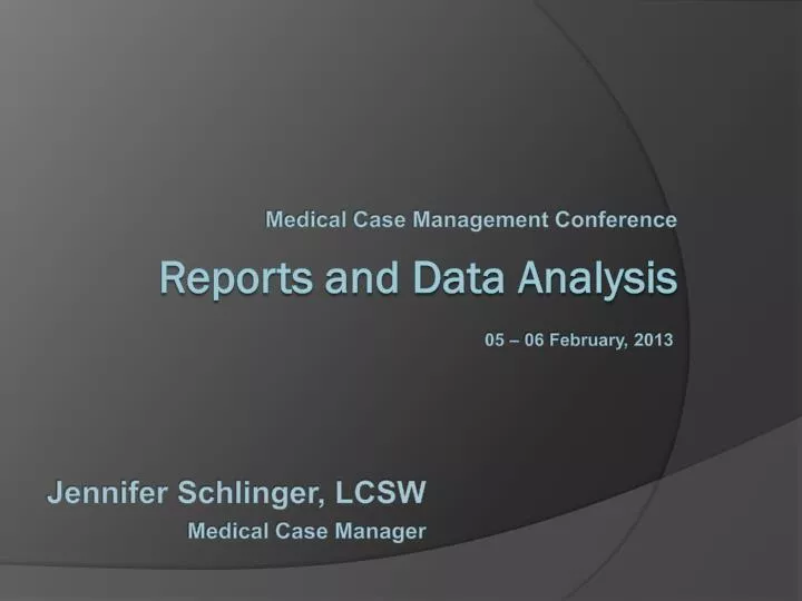 reports and data analysis