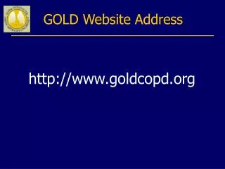 GOLD Website Address