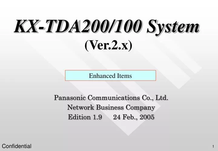 kx tda200 100 system ver 2 x