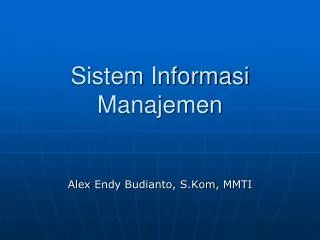 sistem informasi manajemen